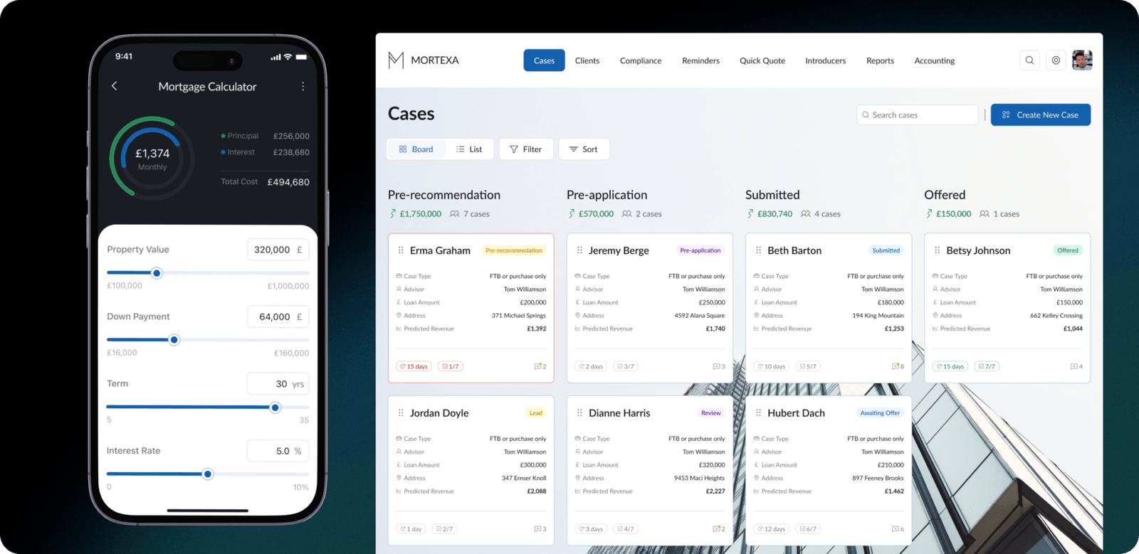 Mortexa - Mortgage Platform for Lenders and Borrowers